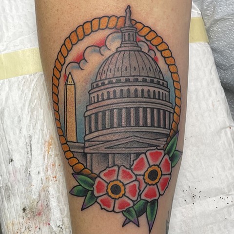 Capital tattoo, Tad Peyton tattoo, Jinx Proof Tattoo, Washington D.C. tattoo, Absolute Art Tattoo, Richmond Va tattoo
