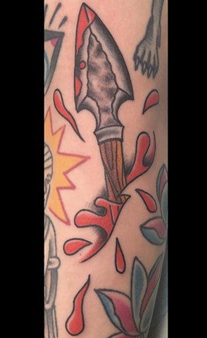 traditional arrow tattoo, Tad Peyton tattoo, Jinx Proof Tattoo, Washington D.C. tattoo, Absolute Art Tattoo, Richmond Va tattoo