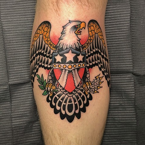 sailor jerry tattoo, eagle tattoo, Tad Peyton tattoo, Jinx Proof Tattoo, Washington D.C. tattoo, Absolute Art Tattoo, Richmond Va tattoo