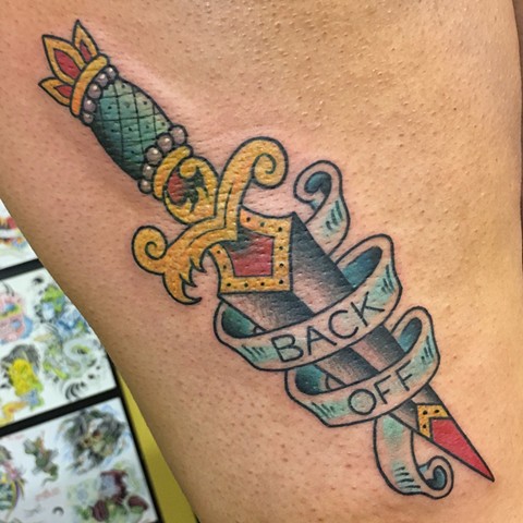 dagger tattoo, Tad Peyton tattoo, Jinx Proof Tattoo, Washington D.C. tattoo, Absolute Art Tattoo, Richmond Va tattoo