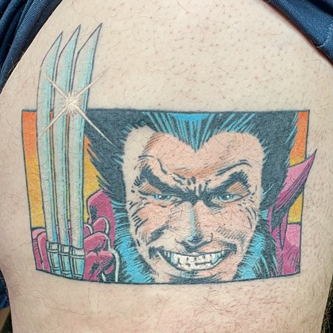 Wolverine tattoo, X-Men tattoo, Marvel Comics tattoo, Tad Peyton tattoo, Jinx Proof Tattoo, Washington D.C. tattoo, Absolute Art Tattoo, Richmond Va tattoo