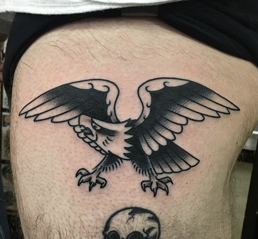 traditional eagle tattoo, Tad Peyton tattoo, Jinx Proof Tattoo, Washington D.C. tattoo, Absolute Art Tattoo, Richmond Va tattoo