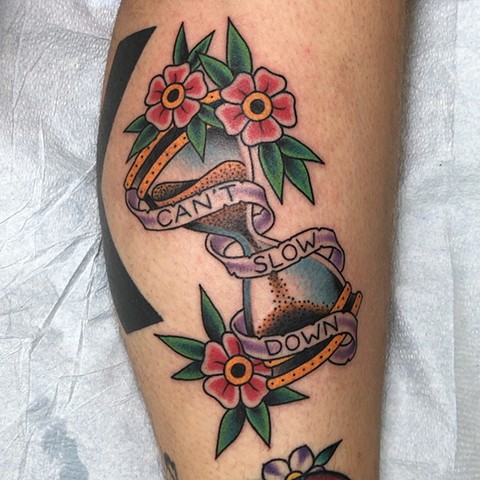 hourglass tattoo, Tad Peyton tattoo, Jinx Proof Tattoo, Washington D.C. tattoo, Absolute Art Tattoo, Richmond Va tattoo