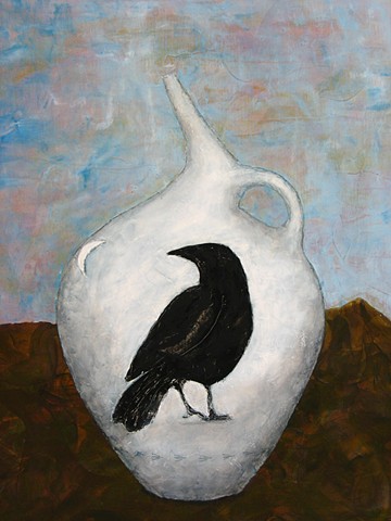 Crow And Waning Moon