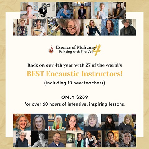  NEW! Painting with Fire - Encaustic Painting Masterclass 2025/2026