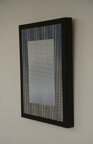 Screen print screenprint printmaking moire stripe pattern