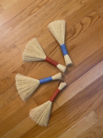 Brooms with agave fiber 