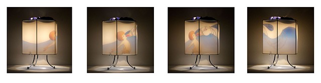 Michael Jackson Fairy Tale Lamps (motion capture detail of installation)