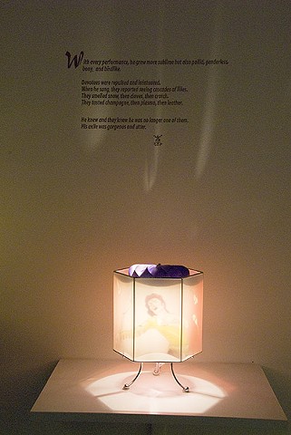 Michael Jackson Fairy Tale Lamp (detail of installation)