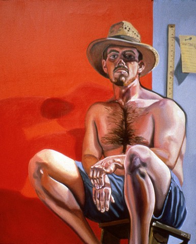 Self-Portrait in a Straw Hat, 1997