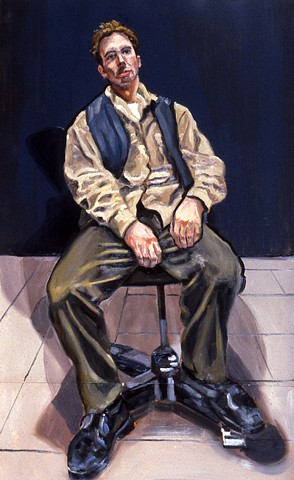 Self-Portrait in a Blue Vest, 1997