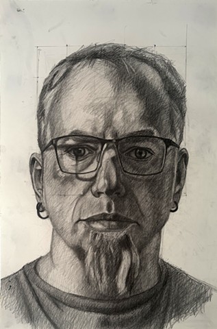 Portrait of the Artist in Pencil