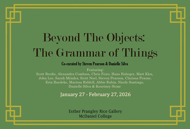 Beyond the Objects: The Grammar of Things