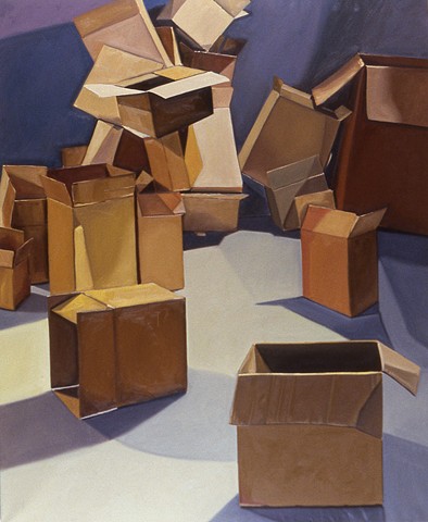 Boxes in Purple and Green, 2000