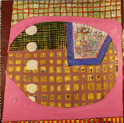 oil, acrylic, painting, thread, mixed media, contemporary art, contemporary painting, art, stacy wendt, abstract, thick paint, circles, grid