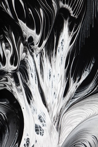 Surreal painting of forces of nature, including wind gravity and heat, by Harrison Taylor