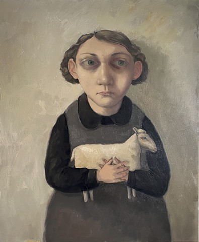 Girl with sheep