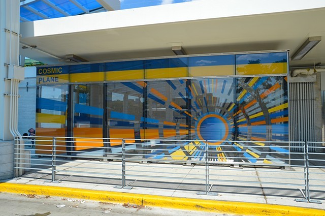 The Cosmic Plane at the Jefferson Park Transit Center 