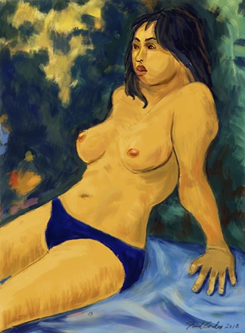 Seated Asian Woman