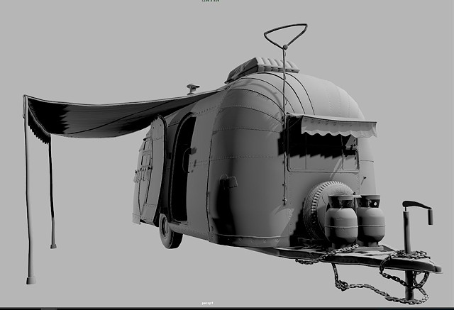 Camper stylized shapes and added tertiary detail