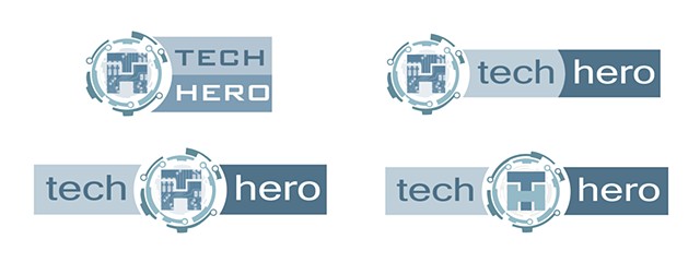 Tech Hero Logo Concepts 3rd pass