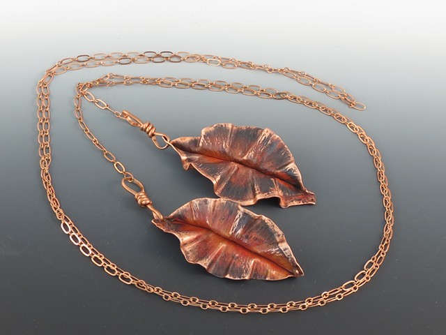 Copper Leaf Lariat