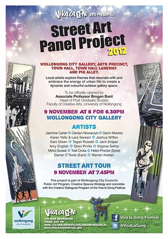 

Wollongong City Gallery Panel Project
2012