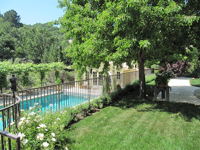 Pool and guest house