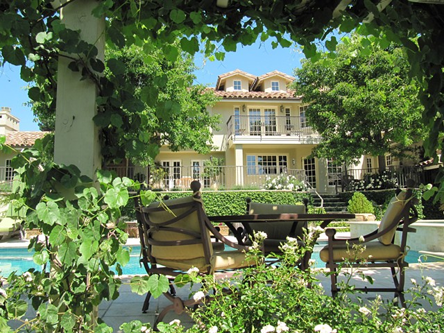 Main house from pool