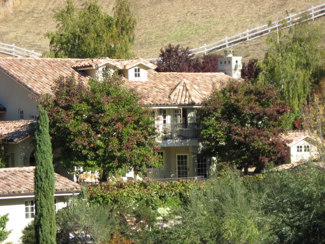 Main house with guest house in foreground