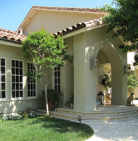 Entry and portion of living room