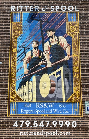Rogers Spool & Wire Company mural