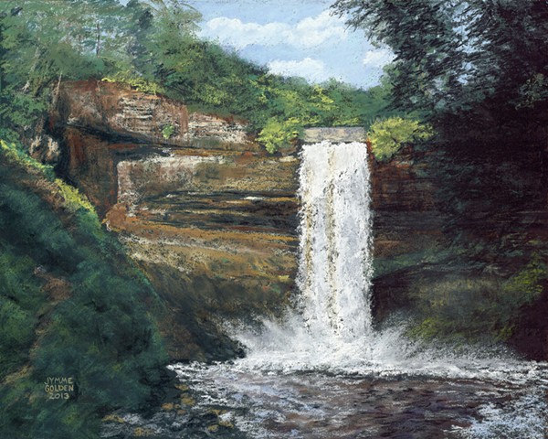 Minnehaha Falls, Minnehaha Creek, Minneapolis, Waterfall, 