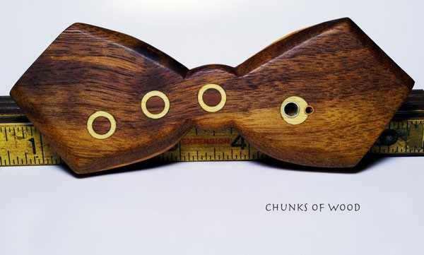 Salvaged Wood brings this Hand made Wooden Bow Tie to life.