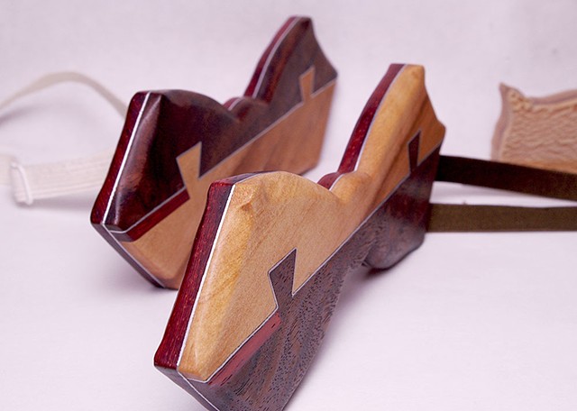 wooden Bow Tie from reused materials. Custom  made pieces available