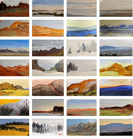 Collection of 40 paintings