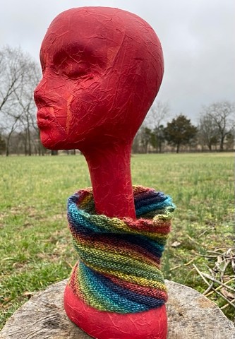 Knitted, Gaiter, Scarf, Wearable 