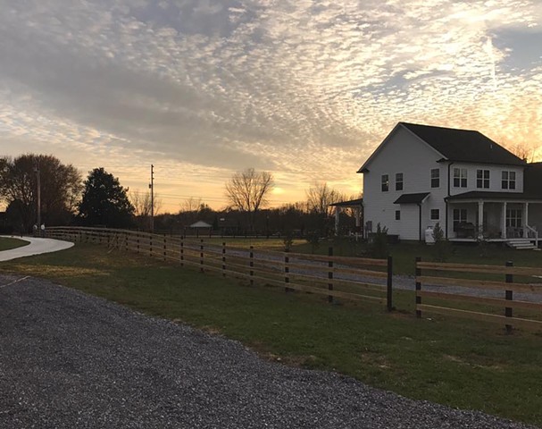 Just completed the farm fence between properties. Us, and our neighbors are proud of our hard work!
