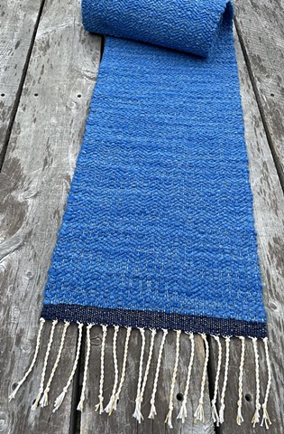 Table Runner, Table Decor, Weaving, Hand Dyed Yarns