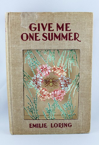 altered book, found book, Bees, Summer