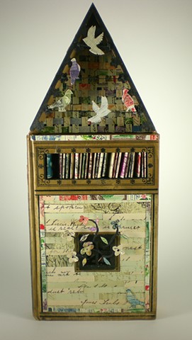Found book, altered book, homing pigeon