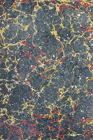 Marbled Paper by Lesley Patterson-Marx, stones pattern