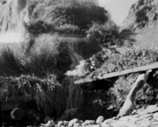 Alamere Falls, CA: 4x5 Black and White Film