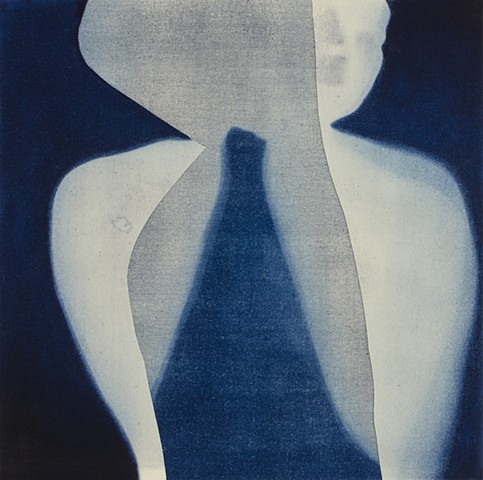 Cameraless Photography, painting, cyanotype, blueprint