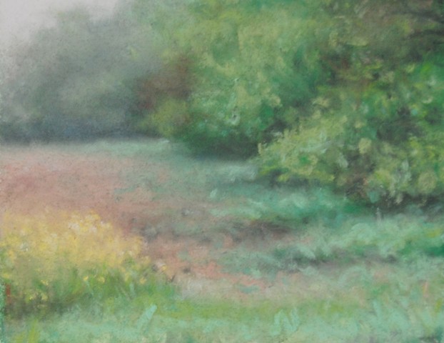 pastel landscape drawing