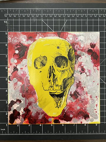Skull Process on Clay board 1