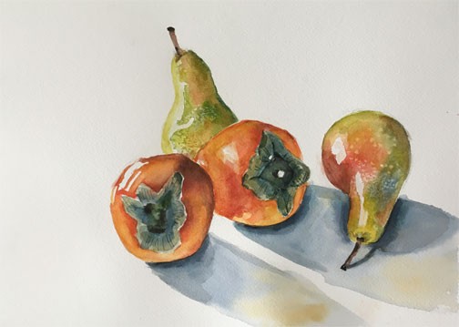 Pears and Persimmons