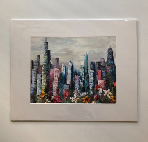 Print of Colorful City