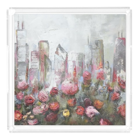 Pink City Acrylic Tray