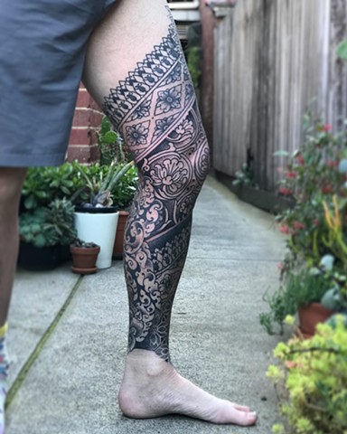 Mixed seamless pattern and ornamental designs by Alvaro Flores Tattooer from Melbourne